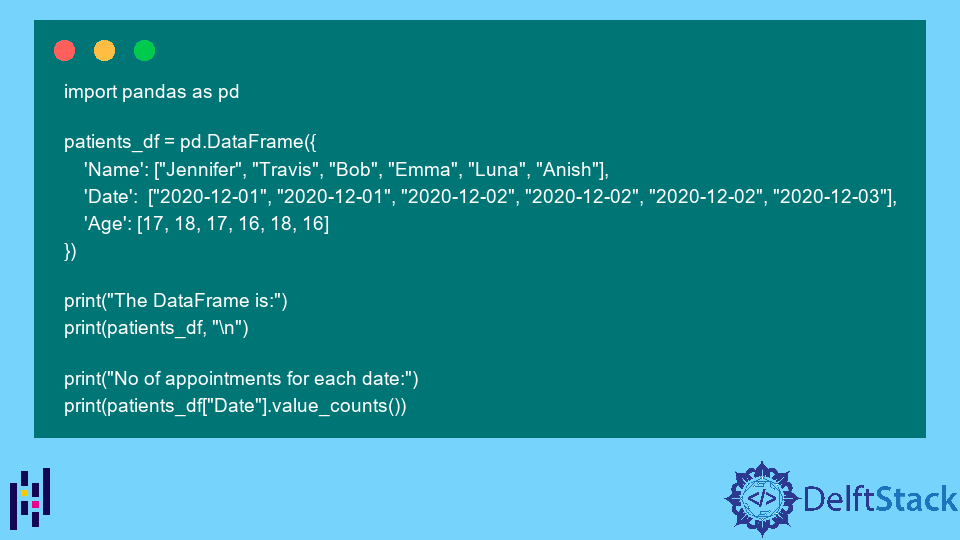 Pandas DataFrame 的唯一值计数 D栈 Delft Stack